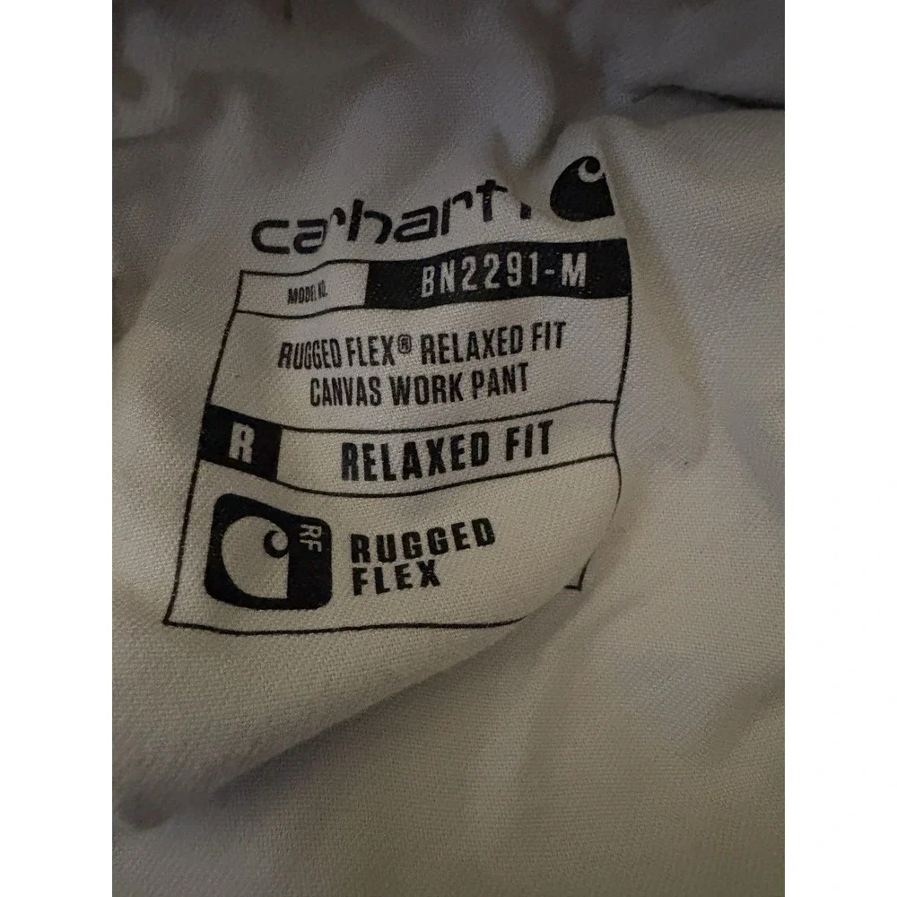 Carhartt Rugged Flex Pants Mens Size 36x32 Beige Relaxed Fit Straight 102291-253